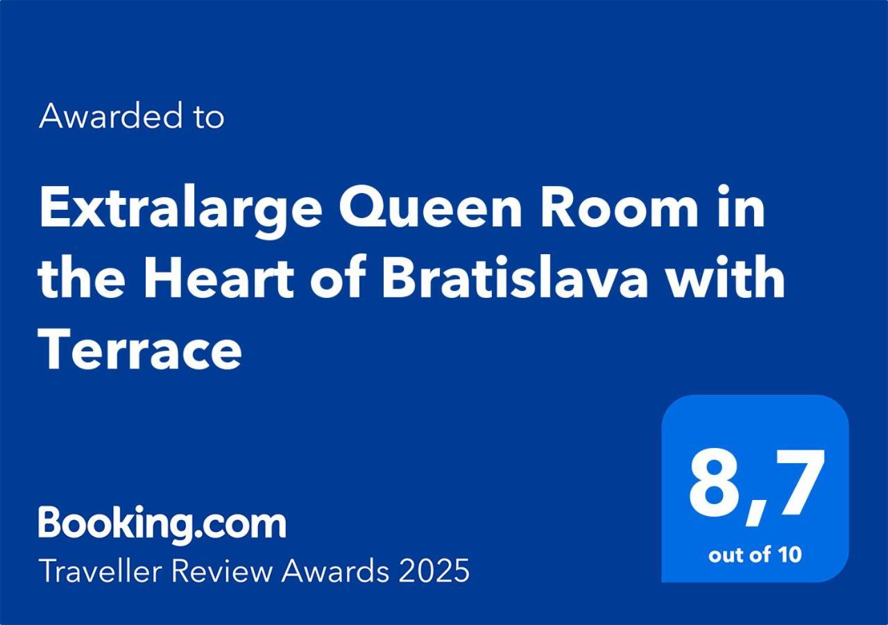 Extralarge Queen Room In The Heart Of Bratislava With Terrace Exterior foto